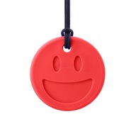 ARK SMILEY FACE LOGOPEDIC TETHER VEĽMI MÄKKÝ NÁHRDELNÍK ČERVENEJ FARBY ARK SMILEY FACE LOGOPEDIC TETHER VEĽMI MÄKKÝ NÁHRDELNÍK ČERVENEJ FARBY