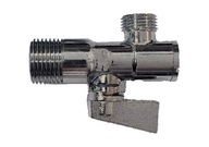 Uhlový guľový ventil 1/2" x 3/8" drezové umývadlo Uhlový guľový ventil 1/2" x 3/8" drezové umývadlo
