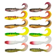 Savage Gear Cannibal Curltail twisters 10cm sada 12ks na šťuky Savage Gear Cannibal Curltail twisters 10cm sada 12ks na šťuky
