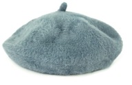 Crazy angorský BERET Chunky našuchorený cz22307-3 Crazy angorský BERET Chunky našuchorený cz22307-3
