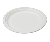 Taniere z cukrovej trstiny okrúhle biele bagasy 260mm - 50 ks. Taniere z cukrovej trstiny okrúhle biele bagasy 260mm - 50 ks.