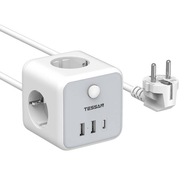 Napájacia lišta TESSAN TS-301-C-GR