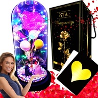 Večná ruža v skle, darček k narodeninám na Valentína Večná ruža v skle, darček k narodeninám na Valentína