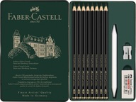 Skicovacie ceruzky 8x + príslušenstvo Faber-Castell
