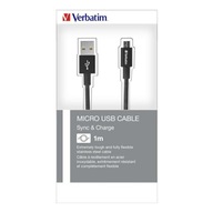 USB kábel (2.0), USB A M - microUSB M, 1m, reverz