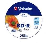 Verbatim BD-R 25GB x6 pre tlač 25ks CD obal Verbatim BD-R 25GB x6 pre tlač 25ks CD obal
