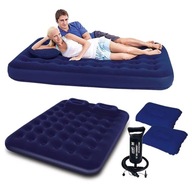 Turistická nafukovacia matracová posteľ + pumpa 21470