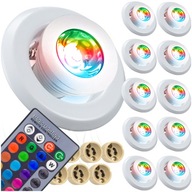 10x HALOGÉNOVÁ STROPNÁ LAMPA RGB LED ŽIAROVKA 10x HALOGÉNOVÁ STROPNÁ LAMPA RGB LED ŽIAROVKA