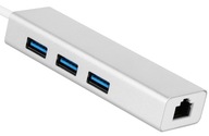ADAPTÉR USB C LAN RJ45 + HUB 3xUSB GIGABIT MacBook