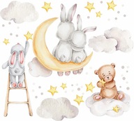 NÁLEPY NA STENU BEARS CLOUDS 50x100cm MC3 NÁLEPY NA STENU BEARS CLOUDS 50x100cm MC3