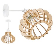 E27 nastaviteľné lusterové nástenné svietidlo LOFT Wood E27 nastaviteľné lusterové nástenné svietidlo LOFT Wood