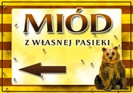 Reklamná tabuľa, predaj medu, veľká 60x42cm Reklamná tabuľa, predaj medu, veľká 60x42cm