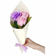 Kytica mydlových ruží mydlové kvety 37 cm DARČEK KU DŇU UČITEĽOV