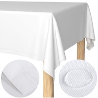 Obrus odolný voči škvrnám, biely, 140x240, hrubý, hladký, presah 4 cm, Elegant Polish Obrus odolný voči škvrnám, biely, 140x240, hrubý, hladký, presah 4 cm, Elegant Polish