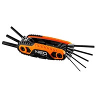 Šesťhranné imbusové kľúče s rukoväťou na bicykel, sada 1,5-8mm NEO Šesťhranné imbusové kľúče s rukoväťou na bicykel, sada 1,5-8mm NEO