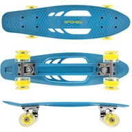 SPOKEY Flashcard Skateboard pre deti LED kolieska