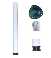 Biela stolová noha do 710 mm fi 50 univerzálna stolová noha, nábytková noha Biela stolová noha do 710 mm fi 50 univerzálna stolová noha, nábytková noha