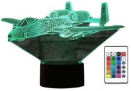 3D LED LAMPA LIETADLO A10 WARTHOG FIGHTER PILOT 3D LED LAMPA LIETADLO A10 WARTHOG FIGHTER PILOT