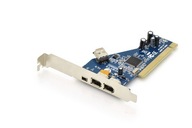 Firewire (400) PCI karta / radič, 2x6pin ..,.,: