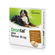DRONTAL FLAVOR 35kg 2 TABLETY DEWORKING DOG DRONTAL FLAVOR 35kg 2 TABLETY DEWORKING DOG