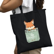 Eko taška čierna Pocket Animals Rôzne vzory Eko taška čierna Pocket Animals Rôzne vzory