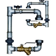 BYPASS ČERPADLA ÚK 5/4' (DN32) vertikálny POZINK
