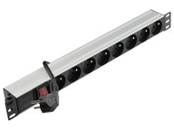 NEKU Power strip RACK 19'' 1U 8 gn vypínač NEKU Power strip RACK 19'' 1U 8 gn vypínač