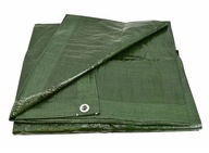 Zelená zimná plachta, hrubá, pevná, mrazuvzdorná, 90g/m2, plachta 4x6m