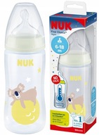 NUK fľaša NIGHT 300ml indikátor teploty 6-18m