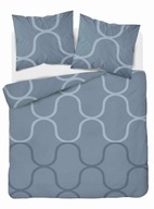 Obliečky z mikrovlákna 160x200 modrá geometria Svetlá Obliečky z mikrovlákna 160x200 modrá geometria Svetlá