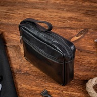 Elegantné kožené čierne pánske vrecko na dokumenty Belveder BS31 Elegantné kožené čierne pánske vrecko na dokumenty Belveder BS31