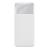 BASEUS POWERBANK 2xUSB 1xUSB C 10000mAh 15W + MIKRO USB KÁBEL | BIELY