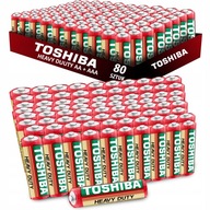 80x = Batérie Toshiba HEAVY DUTY 40x AA + 40x AAA R03 R6 1,5V SET 80x = Batérie Toshiba HEAVY DUTY 40x AA + 40x AAA R03 R6 1,5V SET