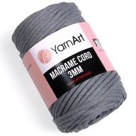 Šnúra Macrame Šnúra 3 mm TMAVO SIVÁ 774 Šnúra Macrame Šnúra 3 mm TMAVO SIVÁ 774