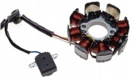 Stator 4T magneto, 8 cievok, motor skútra, 139QMB Stator 4T magneto, 8 cievok, motor skútra, 139QMB