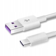 Kábel USB Super Charge 5A na USB-C typu C 100 cm 1m Kábel USB Super Charge 5A na USB-C typu C 100 cm 1m