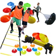 FUTBALOVÝ SET 13v1 REBRÍK KUŽELY PADÁK pre futbalových športovcov FUTBALOVÝ SET 13v1 REBRÍK KUŽELY PADÁK pre futbalových športovcov