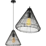 LOFT ZÁVESNÉ DRÔTOVÉ STROPNÉ SVÍTIDLO, ČIERNA LOFT ZÁVESNÉ DRÔTOVÉ STROPNÉ SVÍTIDLO, ČIERNA