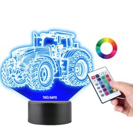 Nočná lampa 3D Led Soška Traktor Farm Traktor Váš nápis PLEXIDO Nočná lampa 3D Led Soška Traktor Farm Traktor Váš nápis PLEXIDO