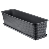 KVETINÁČ BALKÓNOVÝ STOJAN NA KVETY 60cm ANTRACIT KVETINÁČ BALKÓNOVÝ STOJAN NA KVETY 60cm ANTRACIT