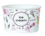 Papierové misky na zmrzlinu ICE CREAM 245ml 600ks Papierové misky na zmrzlinu ICE CREAM 245ml 600ks