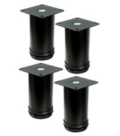 Oceľové nohy, nastaviteľné plechom, oceľ, 10 cm Oceľové nohy, nastaviteľné plechom, oceľ, 10 cm
