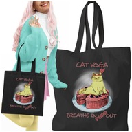 TAŠKA NA CAT YOGA FUNNY DARČEKOVÁ TAŠKA TAŠKA NA CAT YOGA FUNNY DARČEKOVÁ TAŠKA