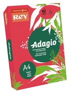 Farebný kancelársky kopírovací papier pre tlačiareň Rey Adagio A4 80g 500 červený 22