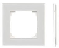 Simon 55 Frame 1-single 1-piece glass mated glass White