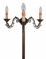 Stojanová lampa s motívom vysokej podlahovej sviečky E14