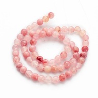 Prírodné zelené nefritové korálky okrúhle, Misty Rose, 6mm 60ks/37cm/nič Prírodné zelené nefritové korálky okrúhle, Misty Rose, 6mm 60ks/37cm/nič