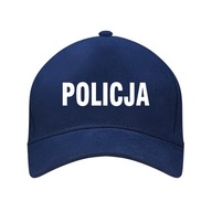 Detská námornícka modrá baseballová šiltovka s nápisom POLICE