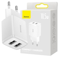 BASEUS VÝKONNÁ SIEŤOVÁ NABÍJAČKA 2x USB 10,5W 2A BASEUS VÝKONNÁ SIEŤOVÁ NABÍJAČKA 2x USB 10,5W 2A