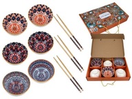 Misky paličky sushi set pre 6 osôb Misky paličky sushi set pre 6 osôb